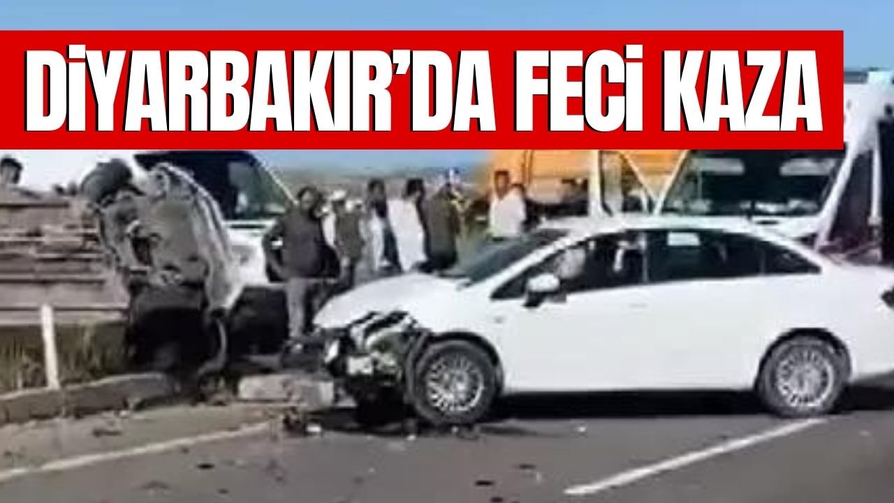 Diyarbakır’da feci kaza: 4 yaralı