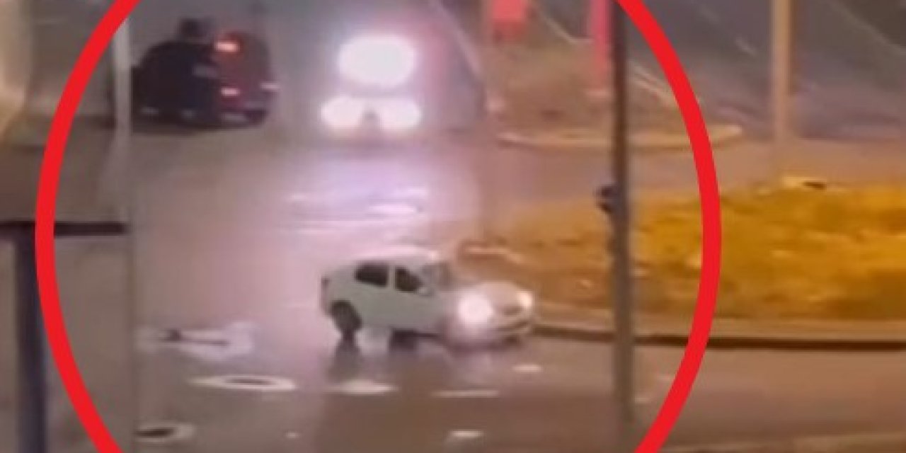 Diyarbakır’da polisten kaçan alkollü sürücüyü takip anı kamerada