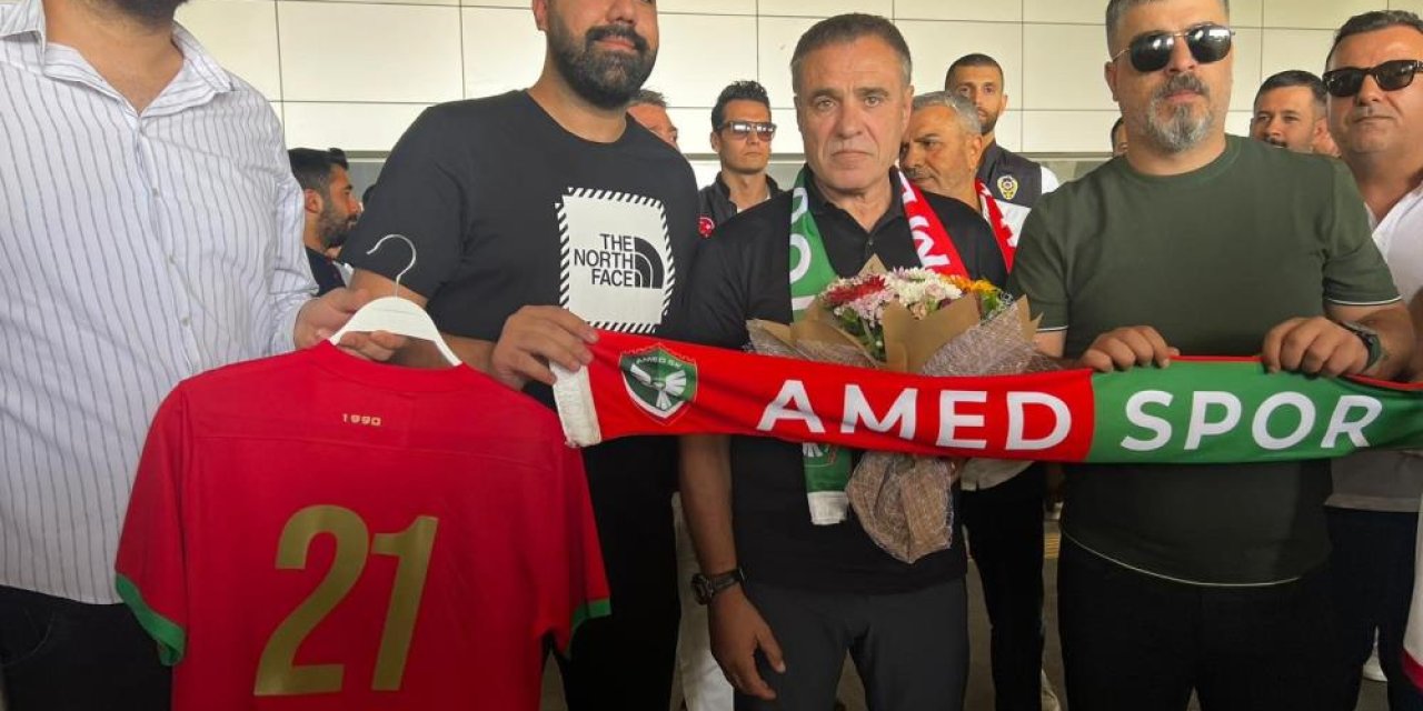 Amedspor’un yeni teknik direktörü Ersun Yanal, Diyarbakır’a geldi
