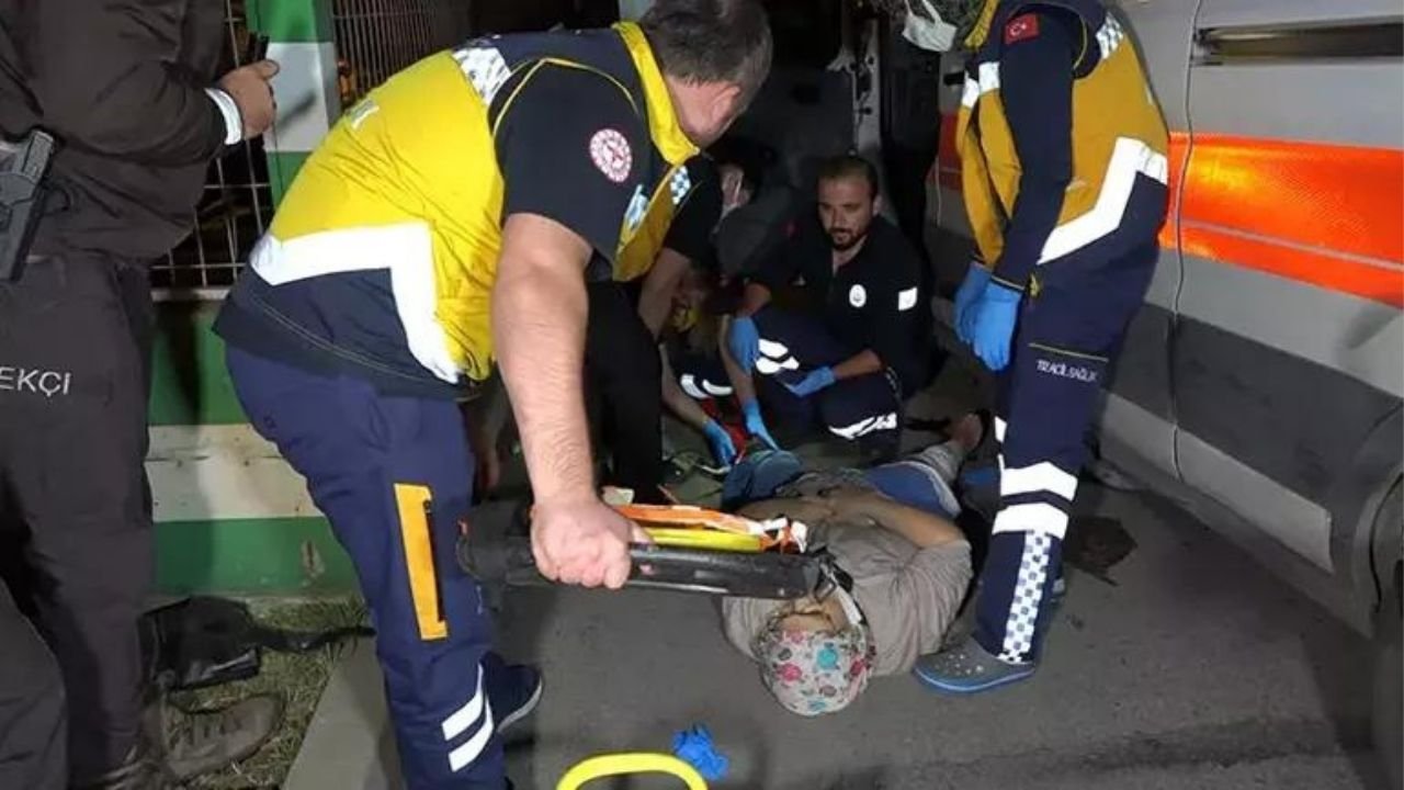 Ambulansın çarptığı kadın ağır yaralandı