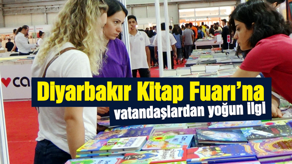 Diyarbakır Kitap Fuarı'na vatandaşlardan yoğun ilgi
