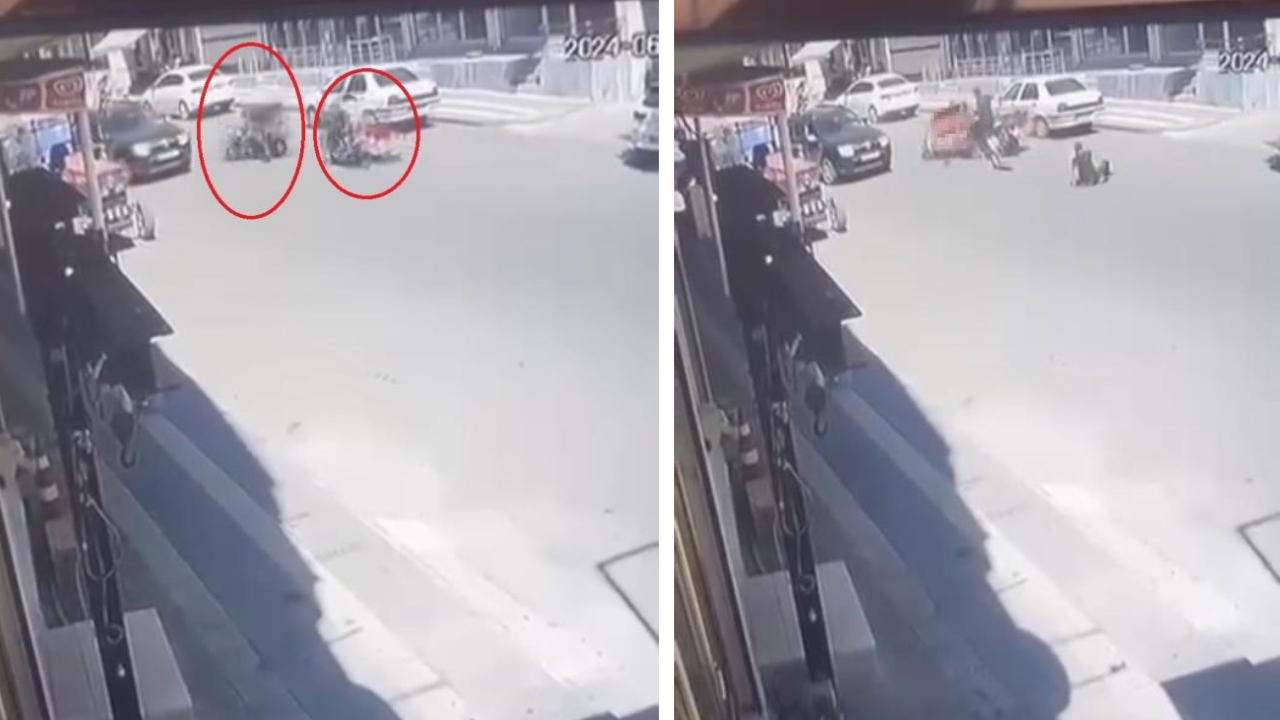 Diyarbakır'da sepetli motosikletler kafa kafaya çarpıştı