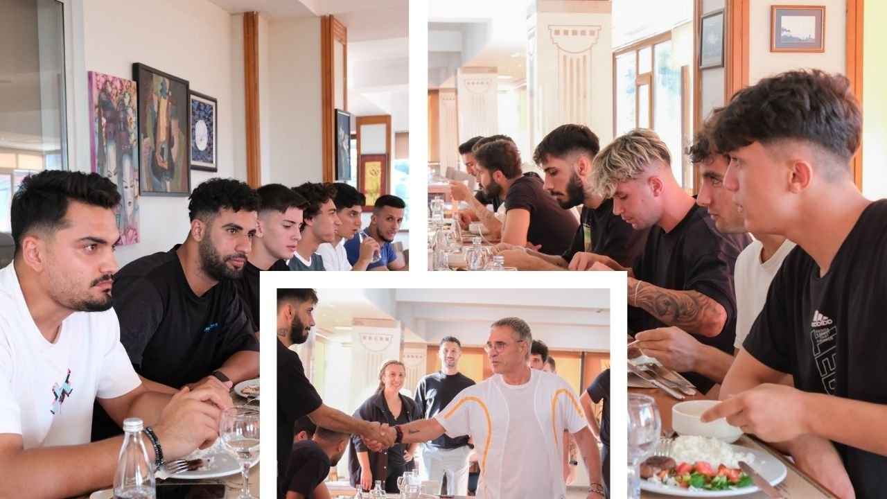Amedspor’da ilk akşam yemeği; Yanal, futbolcularla buluştu