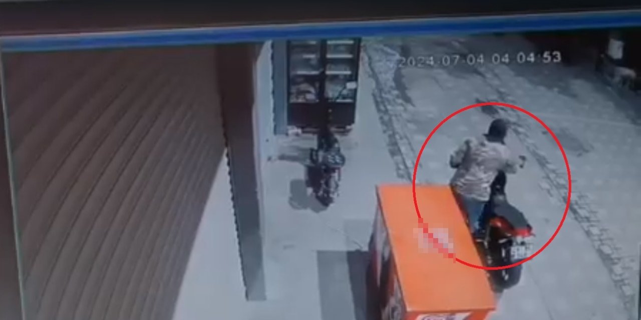 Diyarbakır'da motosiklet hırsızlığı kamerada