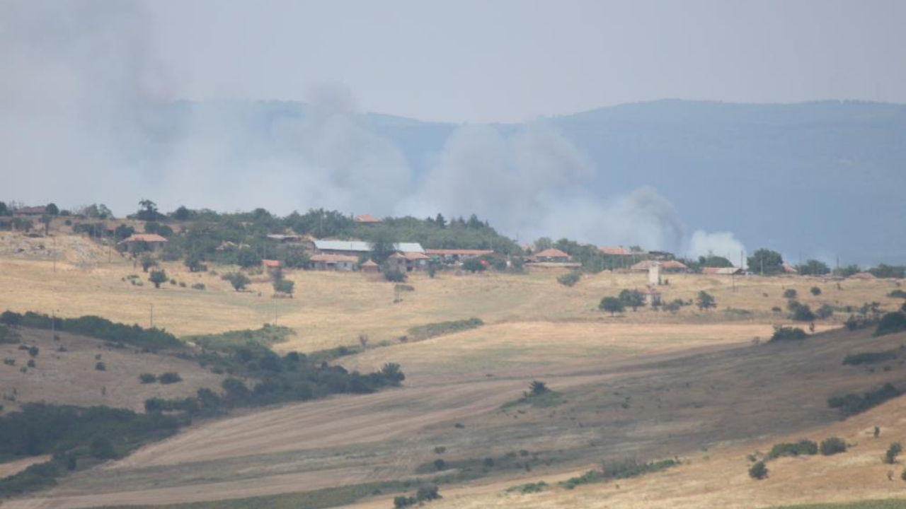 Bulgaristan’da başlayan yangın Edirne’ye kadar ulaştı