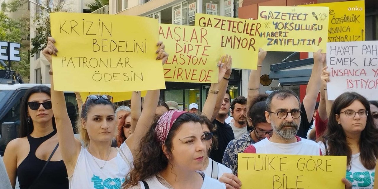 Gazetecilerden ‘maaş' protestosu: "Geçinemiyoruz haberiniz olsun"