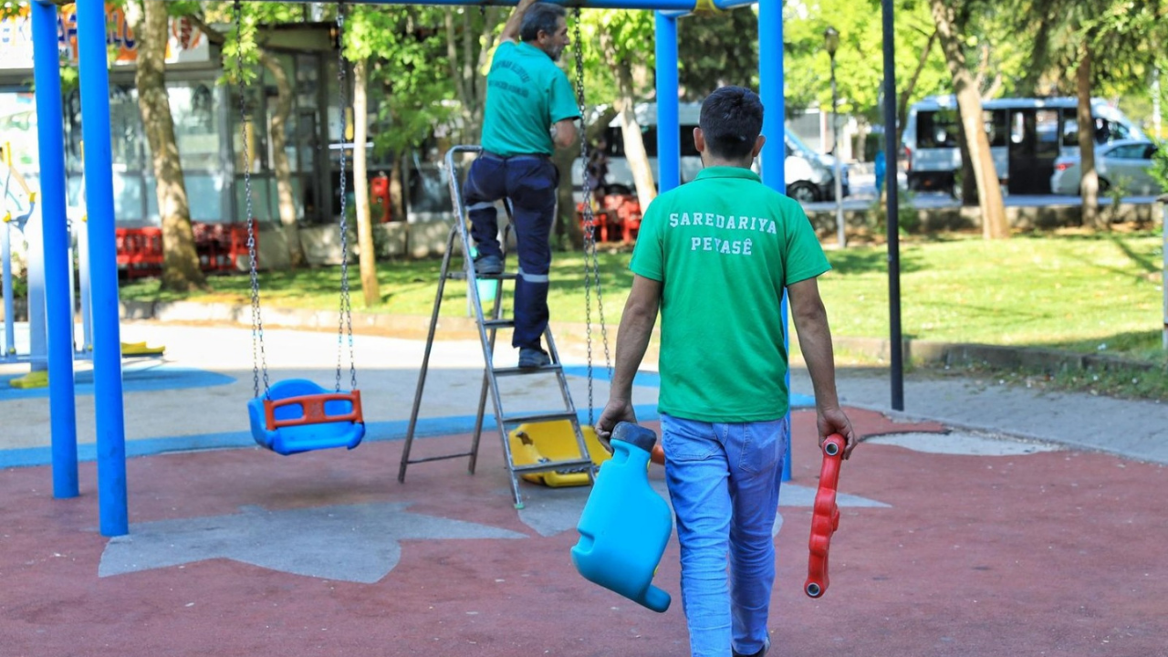 Diyarbakır’da parklar yeniden canlanıyor