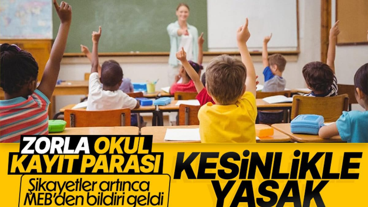 Velilerden kayıt ücreti alınması yasaklandı