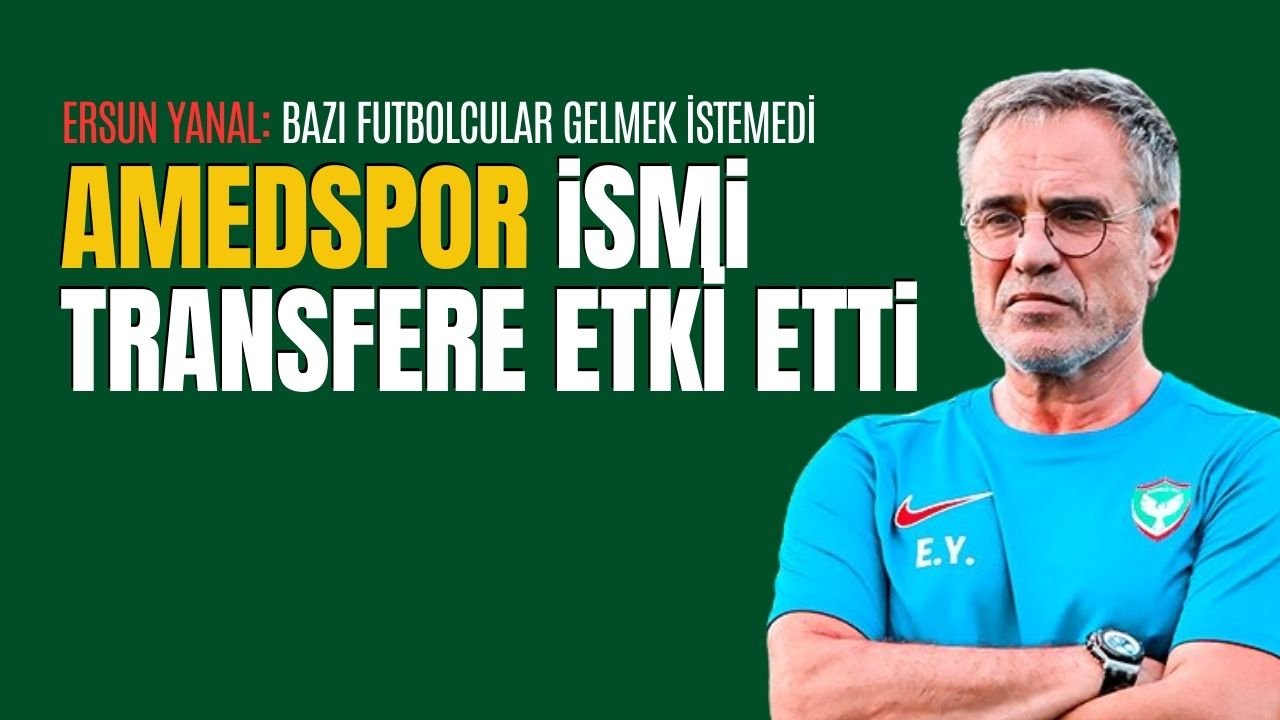 Yanal: Bazı oyuncular Amedspor olduğu için gelmek istemedi