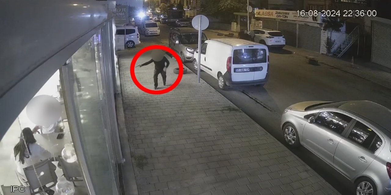 Batman'da kafeye silahlı saldırı kamerada