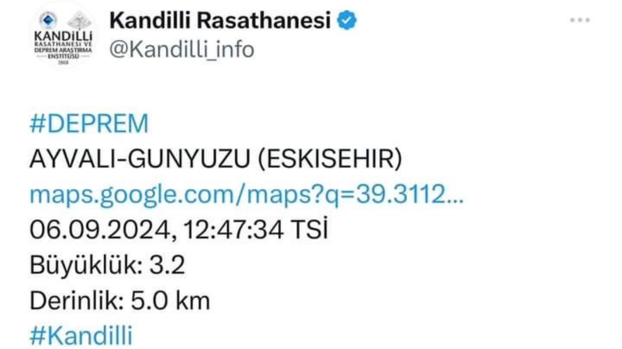 Eskişehir 3.2 ile sallandı