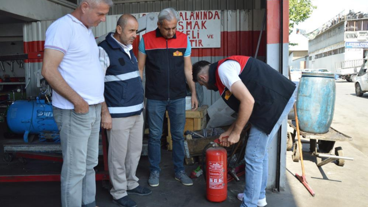 Diyarbakır'da sanayi sitelerinde yangın riskine karşı denetimler başladı