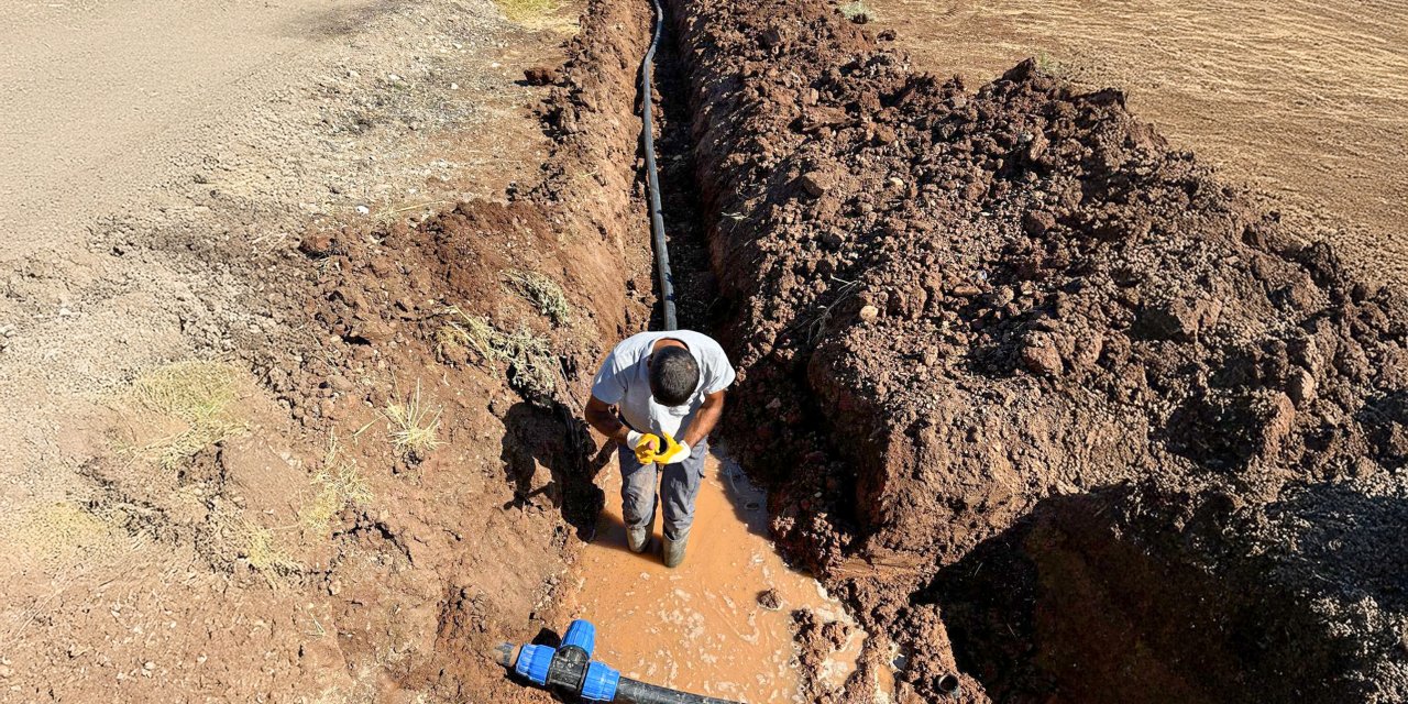 DİSKİ’den Sur'un yeni yerleşim yerlerine içme suyu hattı