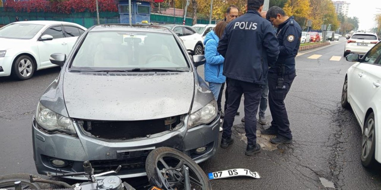 Diyarbakır'da trafik kazası: 1 yaralı