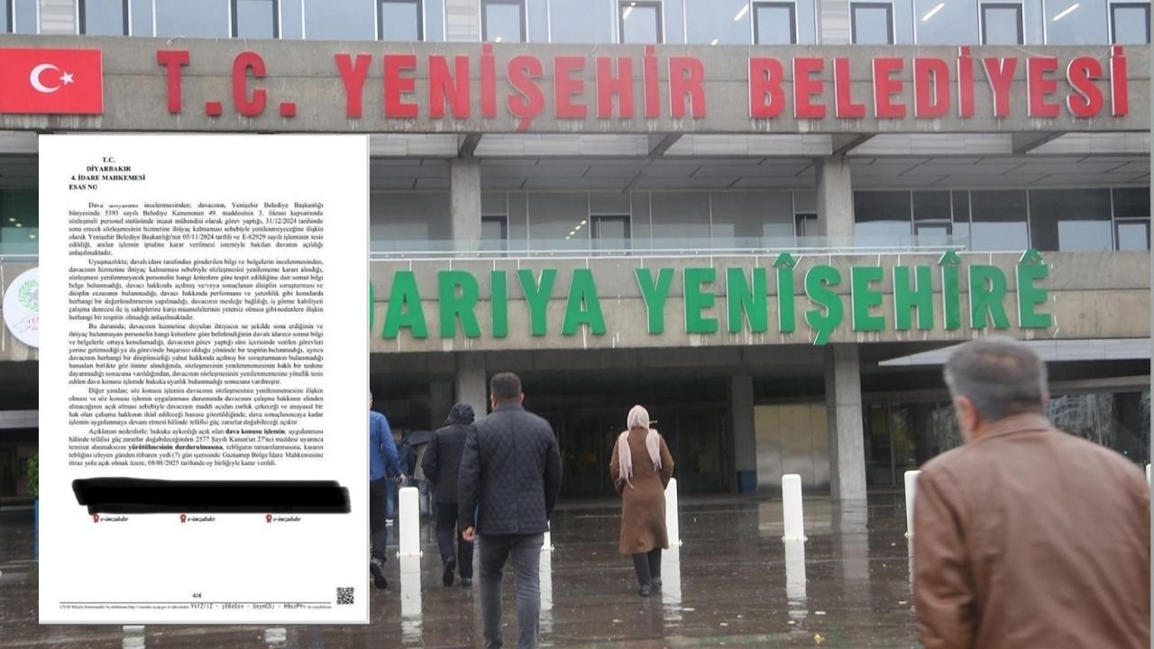 Diyarbakır’da belediyenin işten çıkarma kararı Mahkemeden döndü