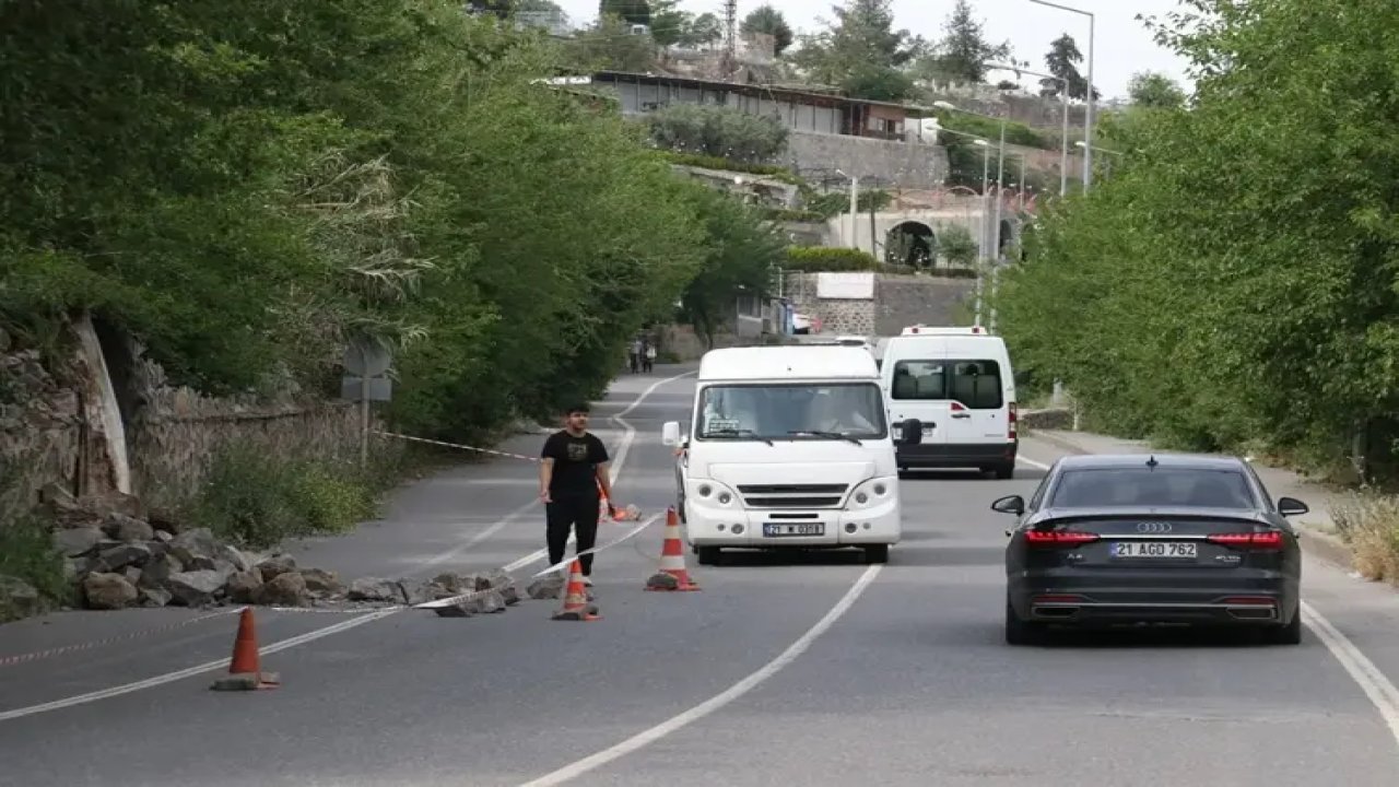 Diyarbakır’da tehlike ucuz atlatıldı; İstinat duvarı çöktü