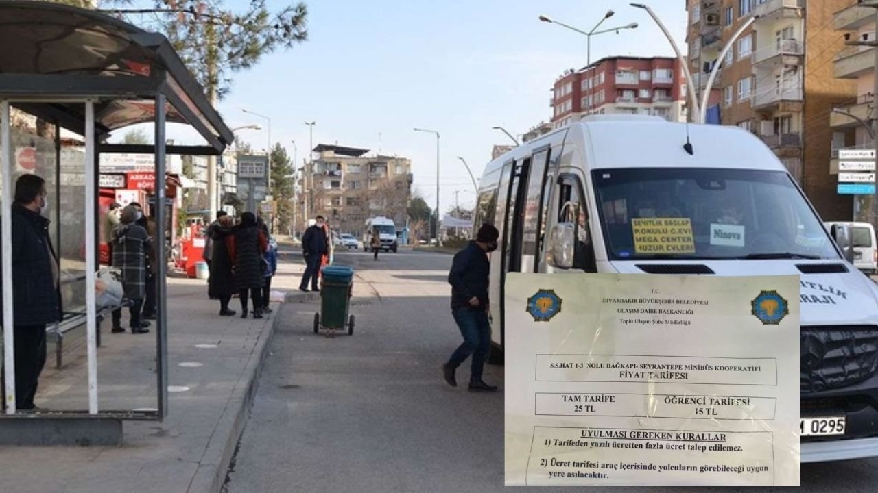 Diyarbakır'da dolmuşlar zamlı tarifeye erken başladı, vatandaş tepki gösterdi