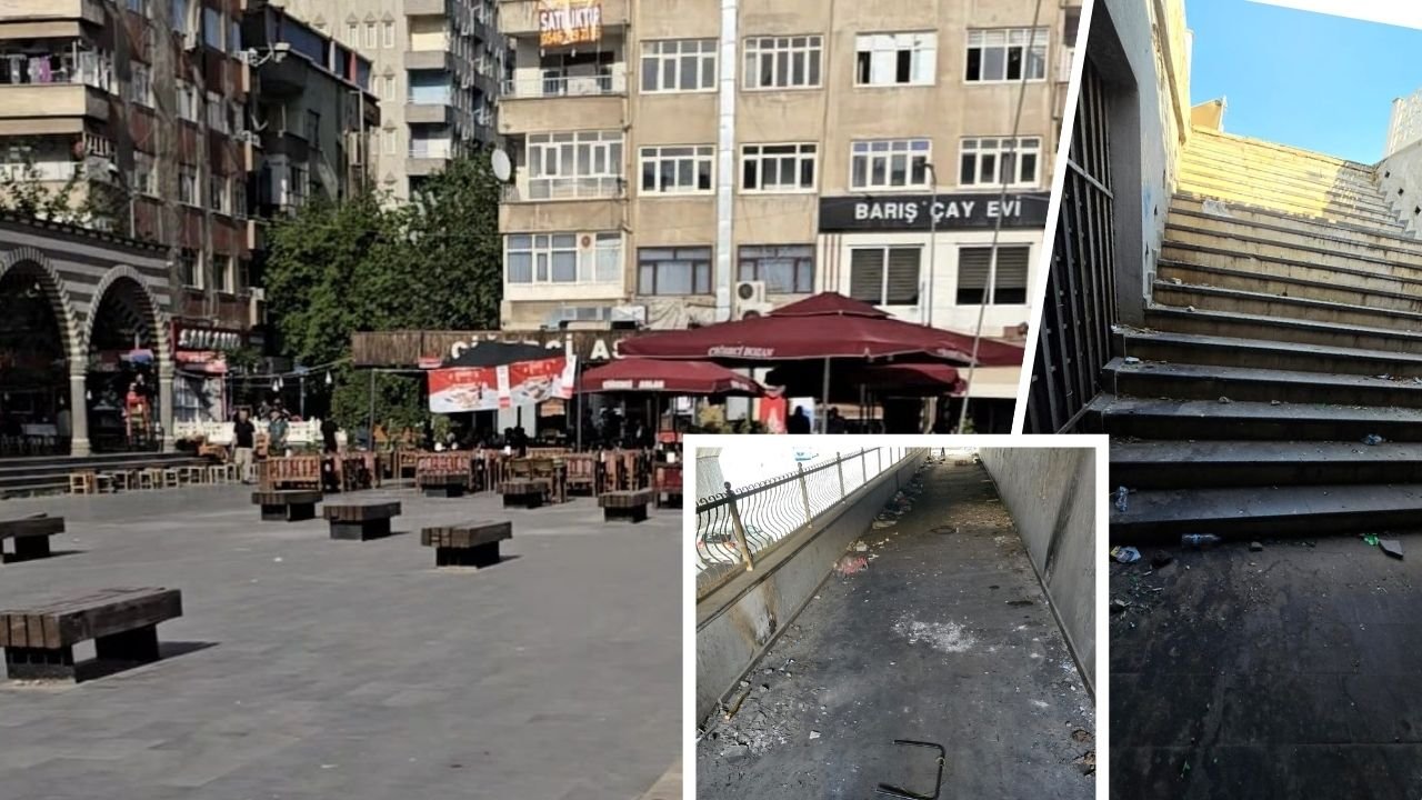 Diyarbakır Ofis Yeraltı Geçidinde ürküten tablo: Uyuşturucu, alkol ve şehir tuvaleti!