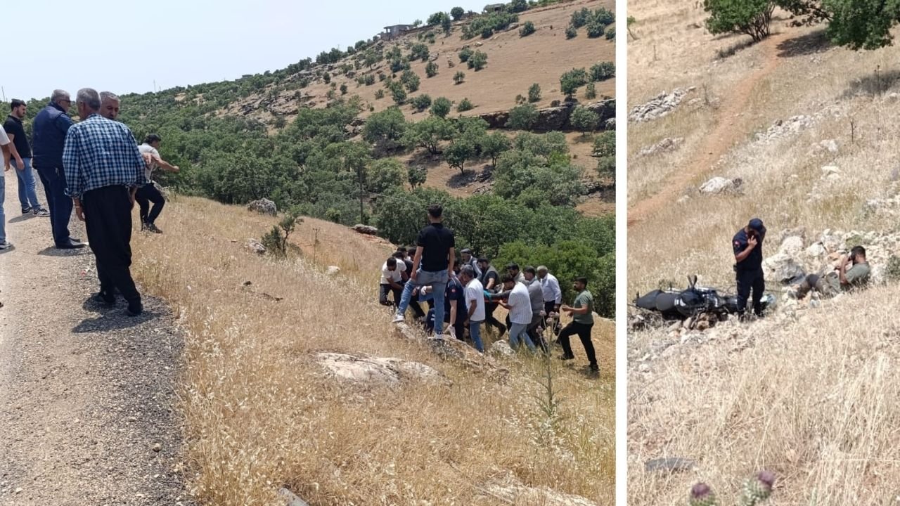 Diyarbakır'da motosiklet sürücüsü ölümden döndü