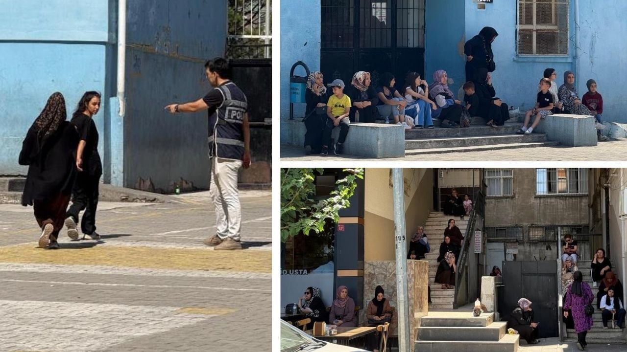 Diyarbakır’da LGS sınavında aile manzaraları