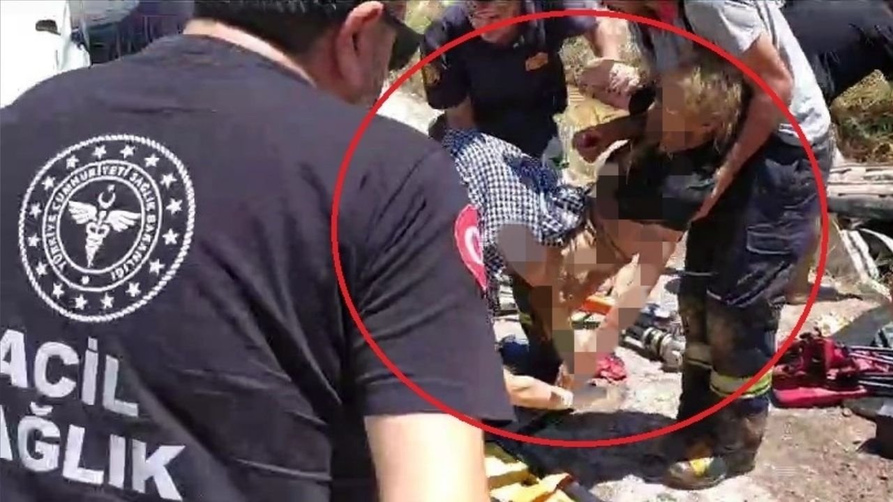 Diyarbakır'da sulama kanalına düşen otomobilde can pazarı