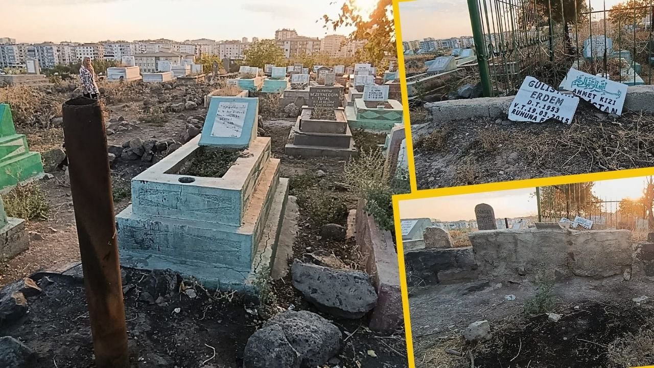 Diyarbakır'da utandıran tablo; Ölülerimiz huzur içinde yatamıyor!