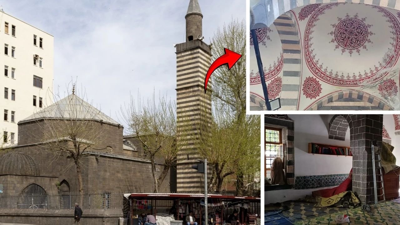 Diyarbakır Nebi Camisi’nde tepki çeken olay; Ödenek bitti, onarım yarım kaldı