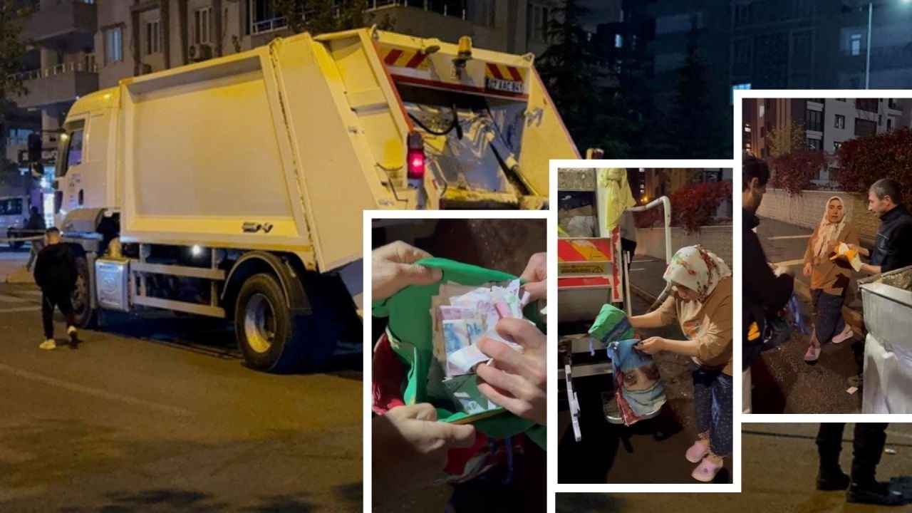 Diyarbakır’da para ve altın dolu poşeti çöpe attılar