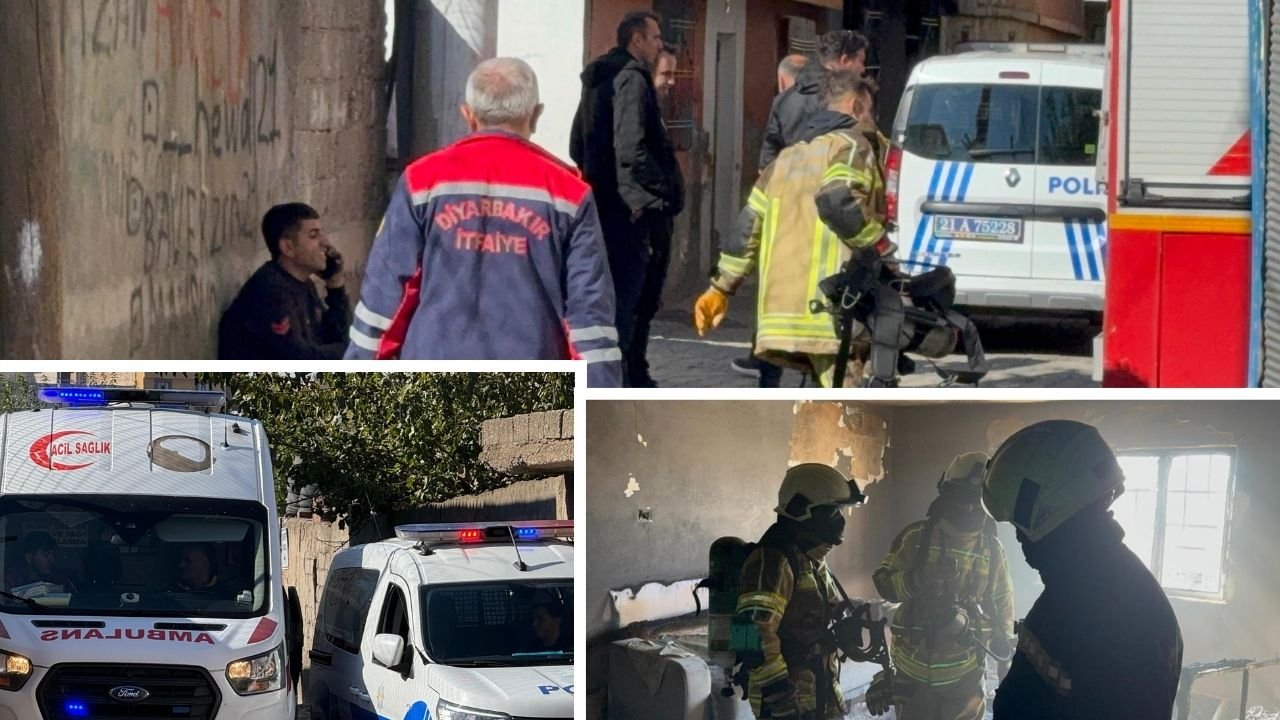 Diyarbakır'da çocukların devirdiği soba yangına neden oldu