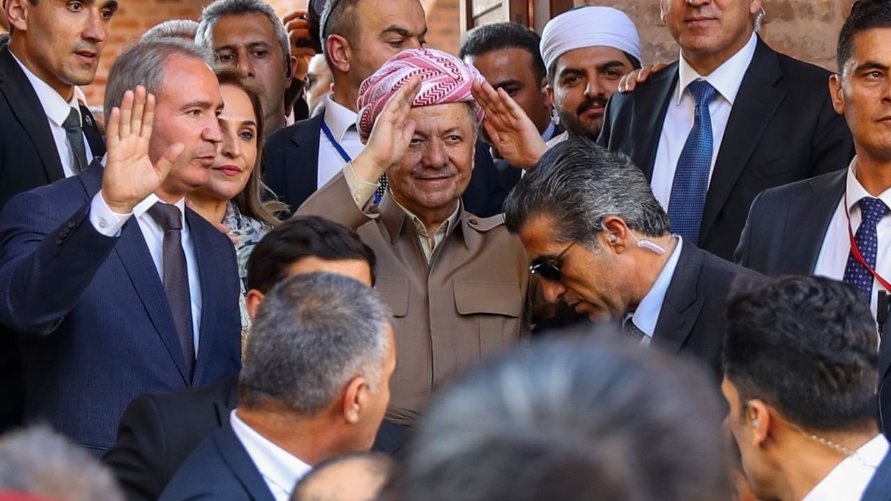 Mesud Barzani’ye Cizre’de yoğun ilgi