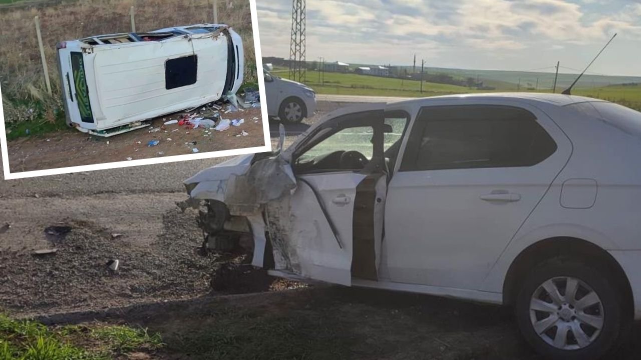 Diyarbakır'da otomobil ile minibüs çarpıştı: 7 yaralı