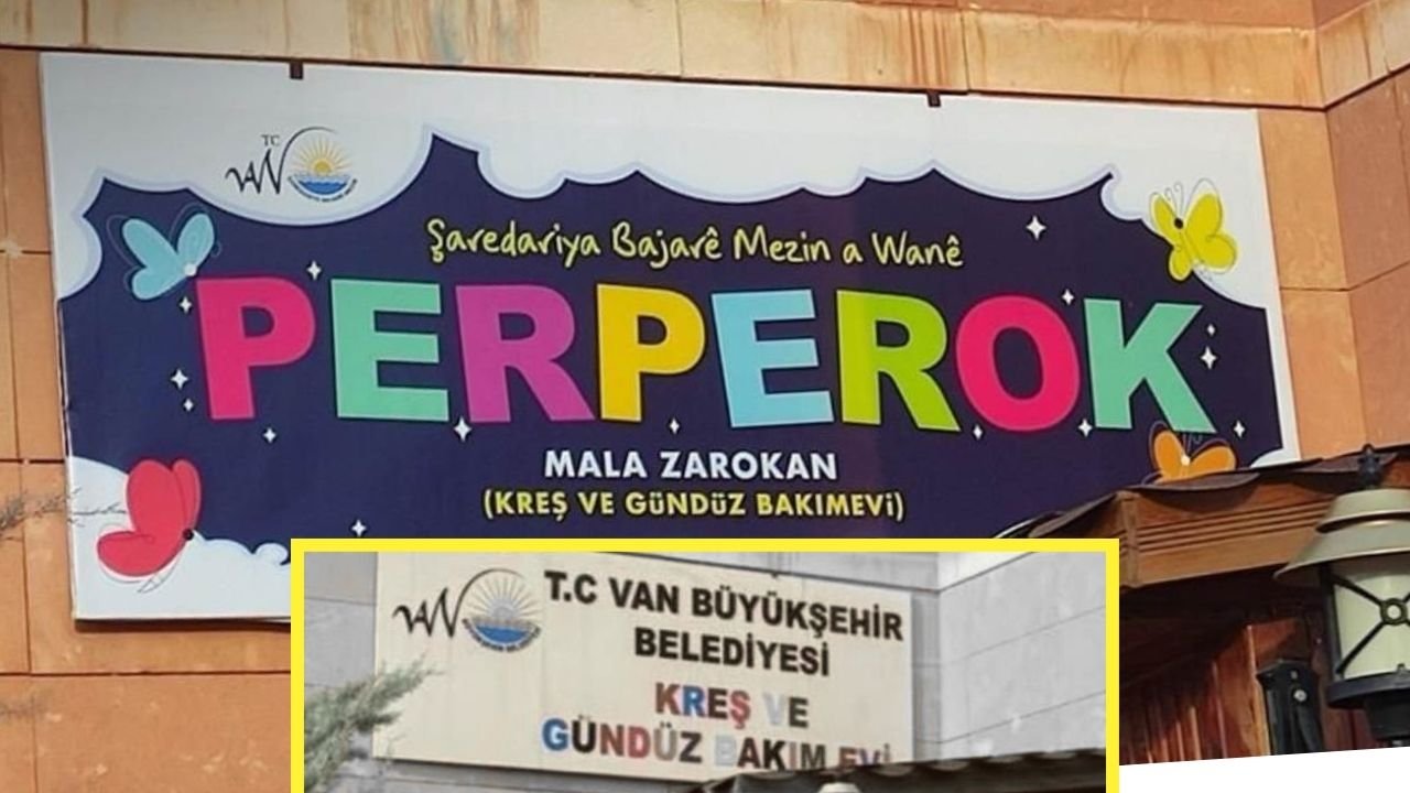 Kayyumun Kürtçe tahammülsüzlüğü; Kreşin Kürtçe tabelası indirildi