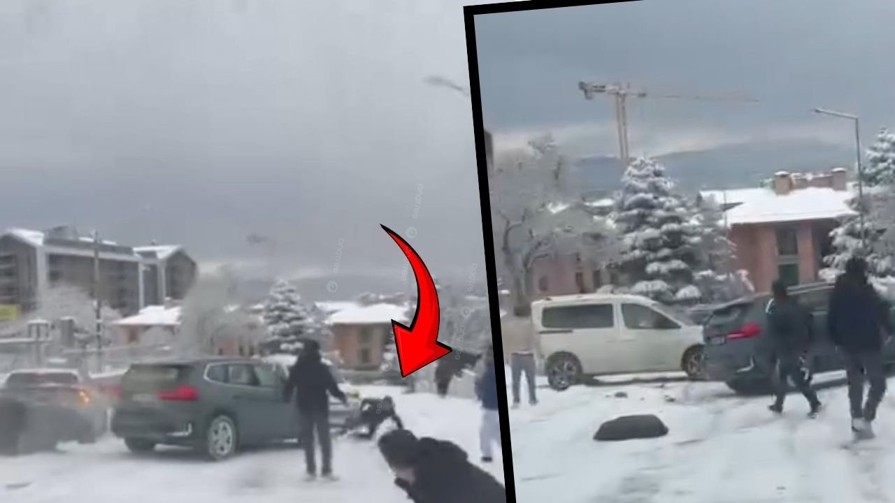 Korku dolu anlar: Kayan araç vatandaşların arasına daldı