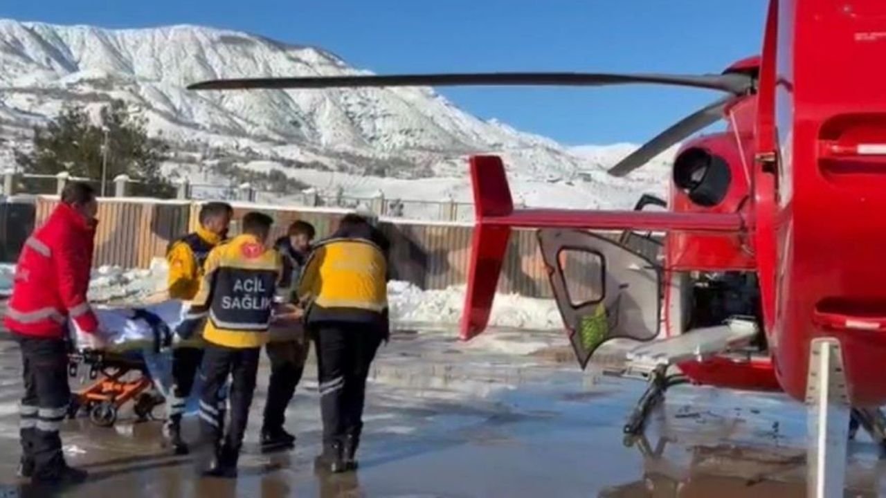 Diyarbakır’da zamanla yarış; Yanan genç için helikopterli seferberlik