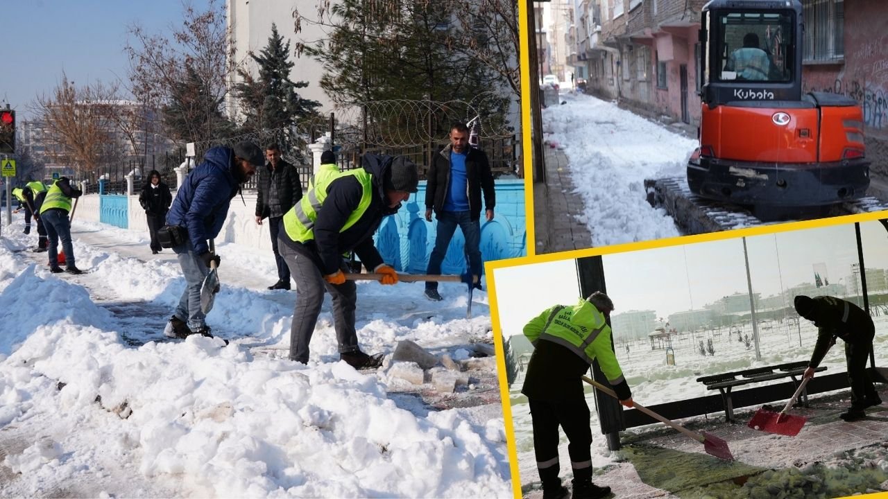 Diyarbakır Bağlar’da kar mesaisi 8. gününde: 250 kişilik ekip sahada!