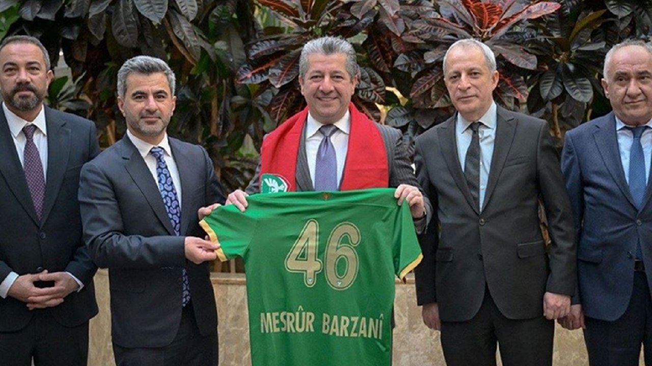 Amedspor’dan Başbakan Mesrur Barzani’ye ziyaret