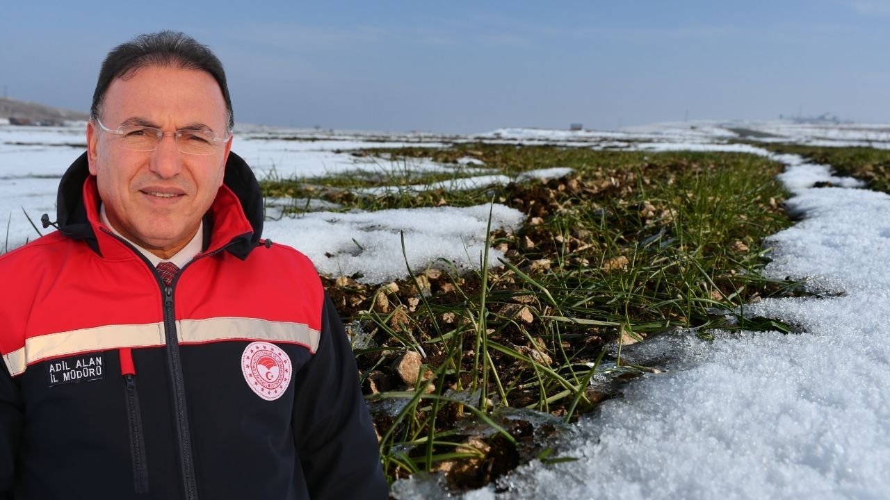 Diyarbakır'da kar yağışı çiftçiyi sevindirdi