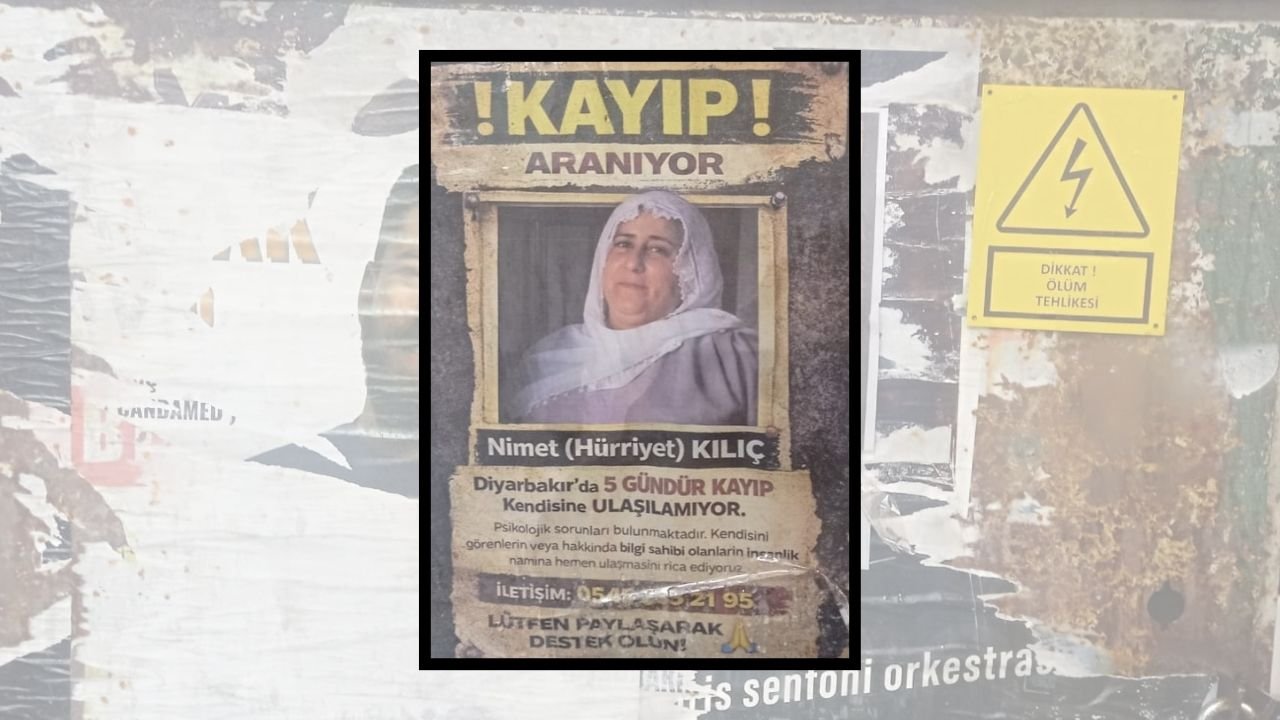 Diyarbakır kayıp kadın için seferberlik; Kayıp ilanları asıldı