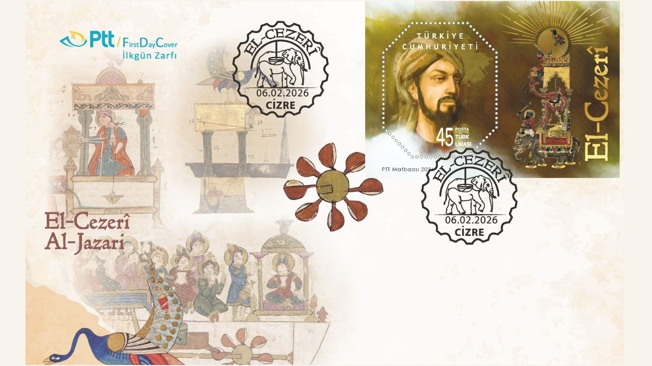 PTT'den "El-Cezeri" anma pulu ve zarfı