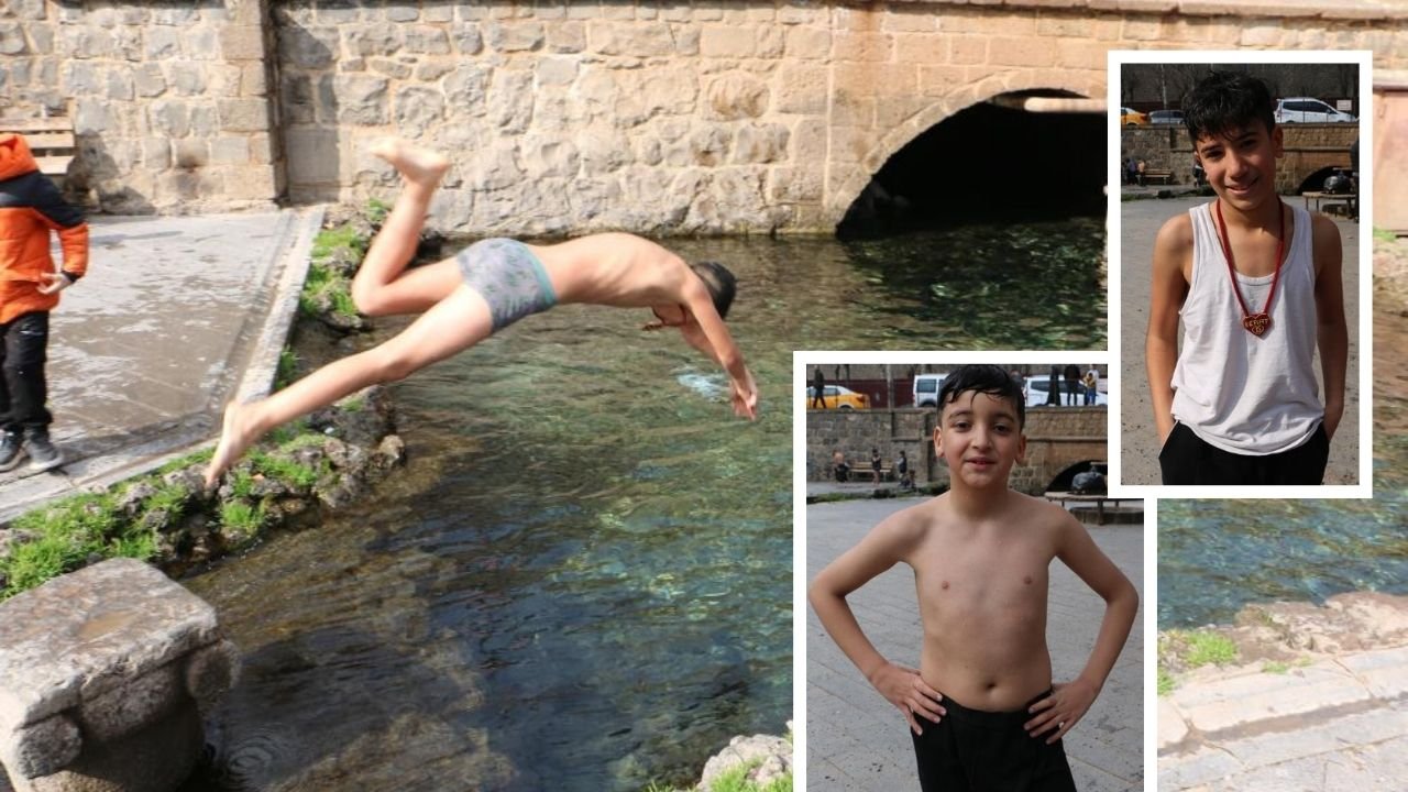 Diyarbakır’da güneşi gören çocuklar Anzele’ye koştu