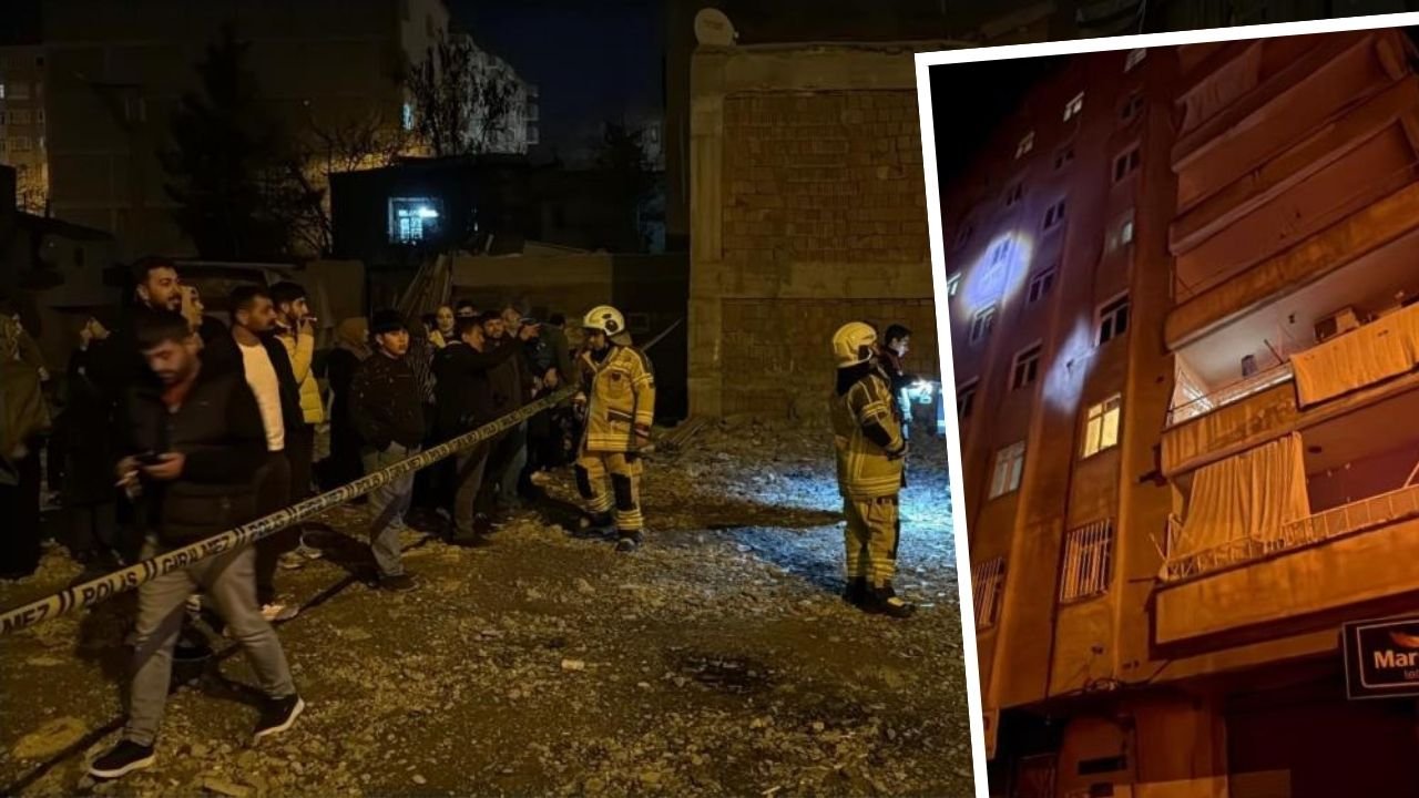 Diyarbakır’da korku dolu anlar; Kolonlarından ses gelen apartman tahliye edildi