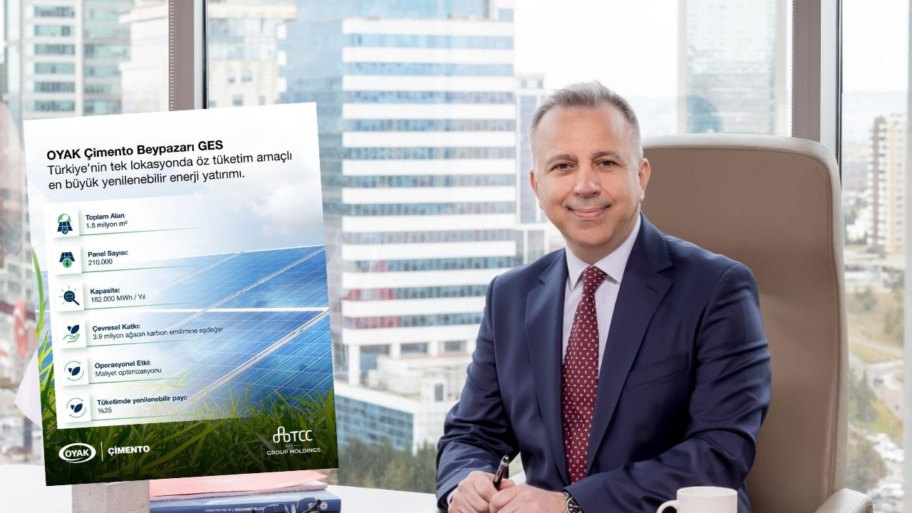 OYAK Çimento, Türkiye’nin en büyük öz tüketim amaçlı güneş enerjisi santralini devreye aldı