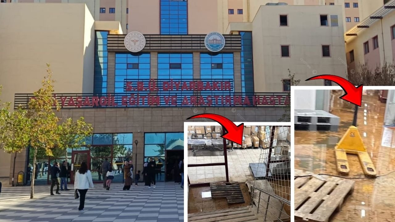 Diyarbakır Gazi Yaşargil Hastanesi’nde' Lağım' Skandalı: Tıbbi depolar sular altında!