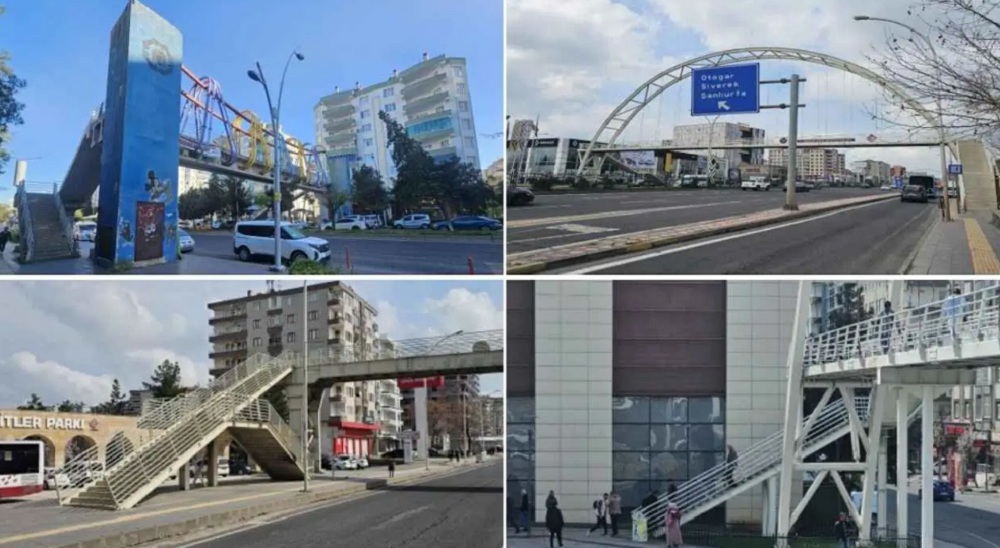 Diyarbakır’daki üst geçitlerde ‘geçit’ yok!