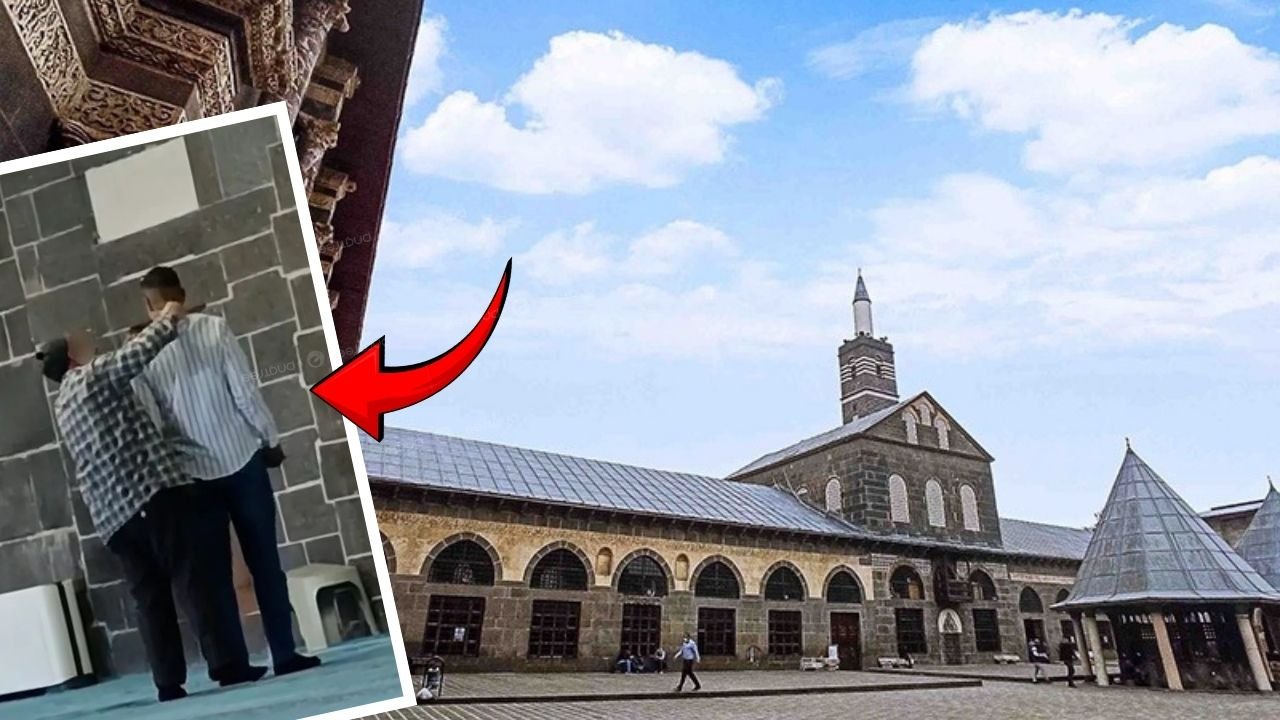Diyarbakır Ulu Cami’de tepki çeken görüntü; Önce masaj, sonra para