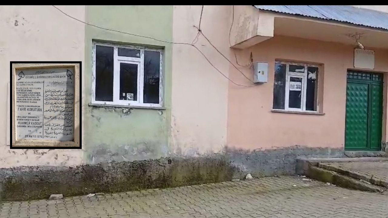 Diyarbakır Lice'de Kaddafi'nin izleri