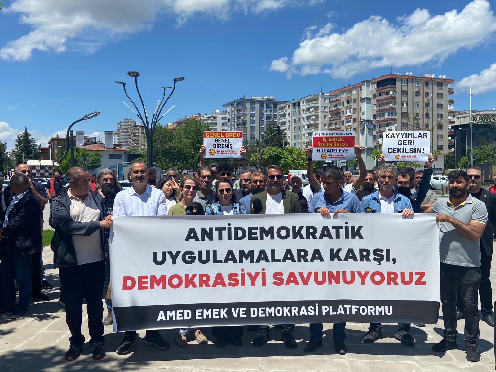 Diyarbakır Emek Demokrasi Platformu’ndan ortak mücadele çağrısı; Nefessiz kalmayacağız!