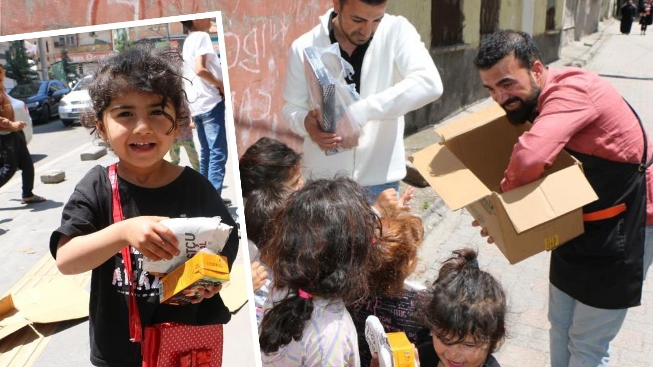 Diyarbakır’da ‘insanlık ölmemiş’ dedirten hareket: 200 çocuğa aynı anda ulaştı!