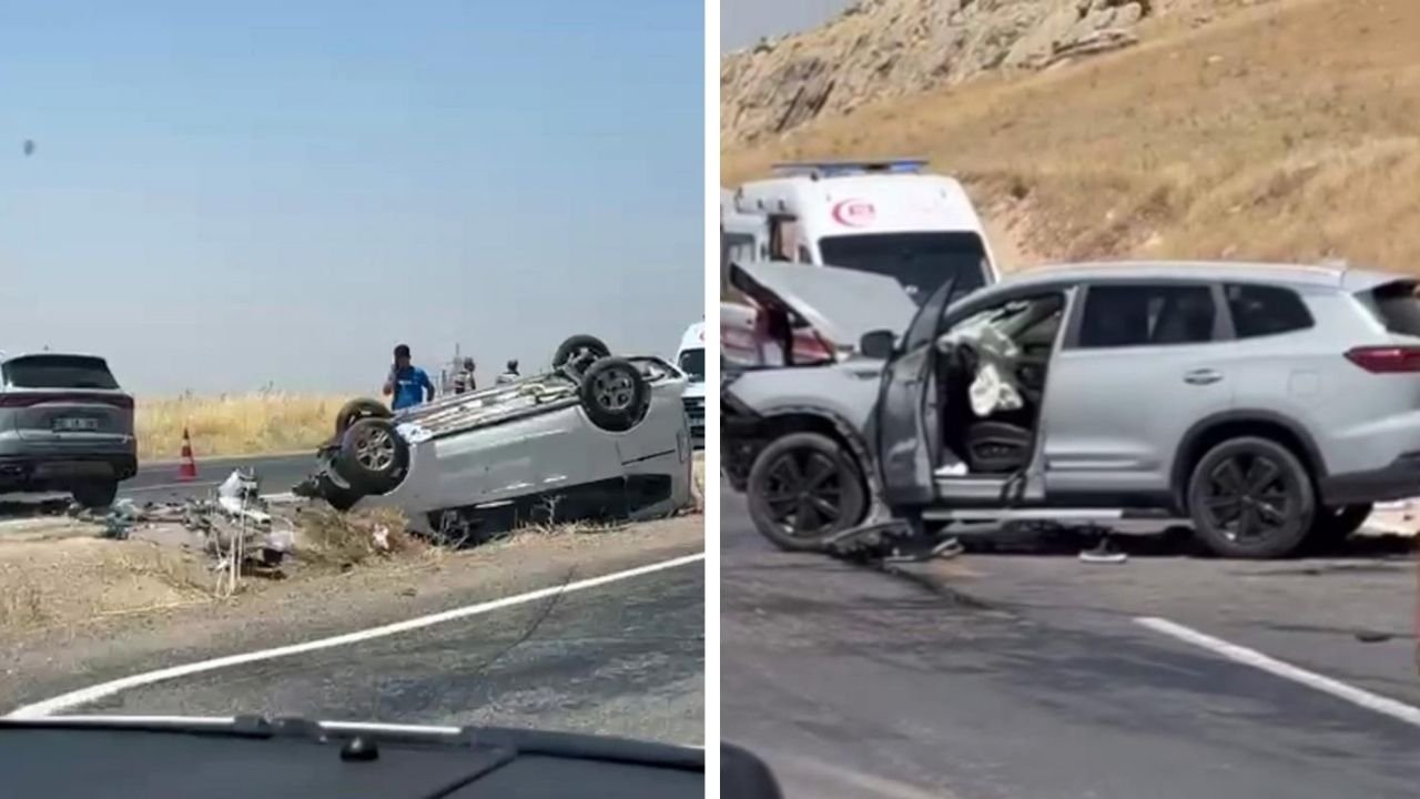 Diyarbakır Silvan'da iki otomobil çarpıştı: Çok sayıda yaralı var
