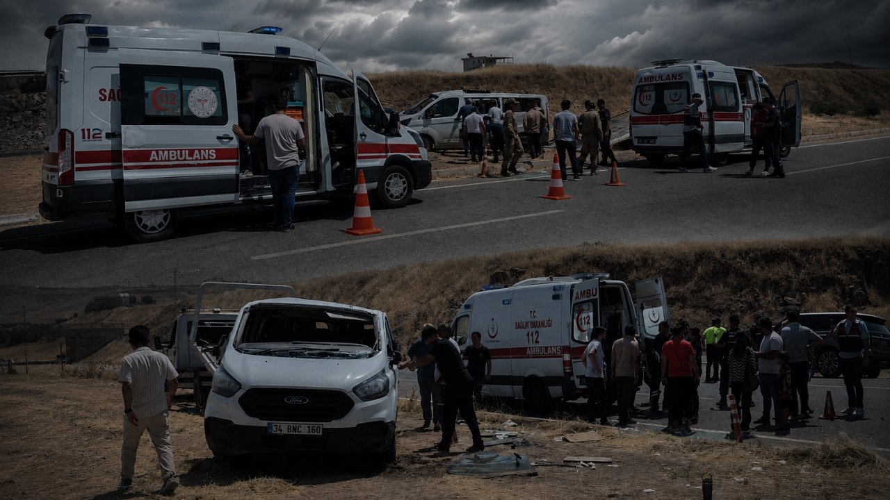 Diyarbakır’da faciadan dönüldü: Yan yatan minibüste çok sayıda kişi yaralandı